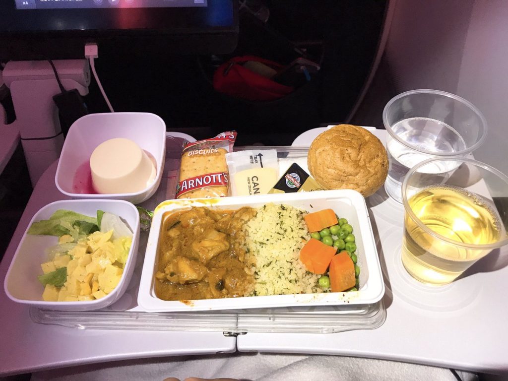ニュージーランド航空機内食